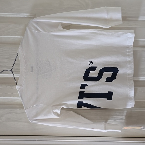 LEVIS SIGNATURE BRAND BOYS OFF-WHITE LONG SLEEVE TEE SHIRT SIZE 4 - Picture 3 of 9